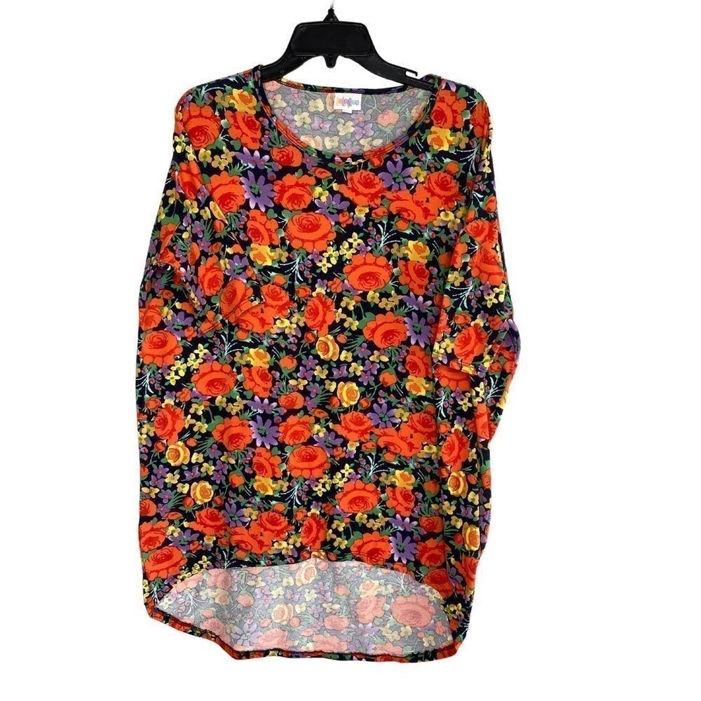 LuLaRoe Top Floral Irma Orange Small‎
